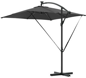Guarda-sol de Bananeira Cantilever Antracite 249 x 249 x 250 cm