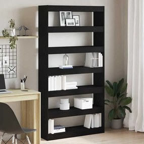 vidaXL Gabinete de Livros Preto 100 x 30 x 198 cm Madeira processada