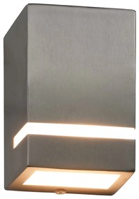 Candeeiros de parede exterior 2 pcs 35 W retangular prateado