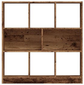 Estante 97,5x29,5x100 cm contraplacado madeira velha