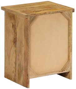 Mesa de cabeceira em madeira de mangueira maciça 40x30x50 cm