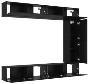 Conjunto de Armário para Televisão de 5 Peças Montado na Parede em Car