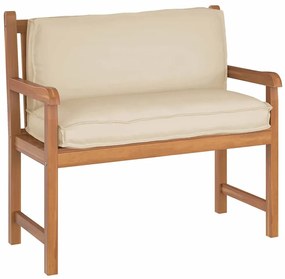 vidaXL Almofada de palete para encosto Bege 120 x 40 x 12 cm