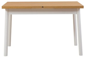 Conjunto de Mesa de Jantar Extensível e Cadeiras Oliver – Branco – Mes