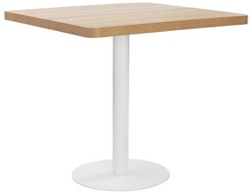 Mesa bistrô 80x80 cm MDF castanho-claro