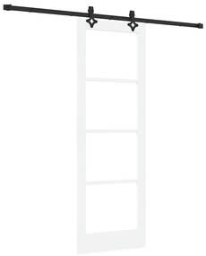 Porta Deslizante vidaXL com Conjunto de Acessórios Branca 73.5x211 cm