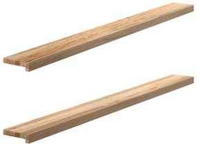 vidaXL Soleiras da janela 2 pcs 160x15x2cm carvalho maciço não tratado
