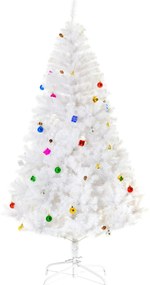 HOMCOM Árvore de Natal Artificial 180cm com 930 Ramos de PVC 48 Decora
