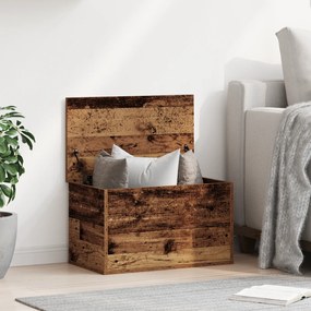 Caixa de Armazenamento vidaXL em Madeira Recycled 60x35x35 cm