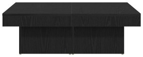 Mesa de Centro vidaXL Preta em Carvalho de 90x90x28 cm de Madeira de E