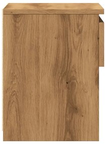 Mesa cabeceira 40x30x39 cm derivados madeira carvalho artisiano