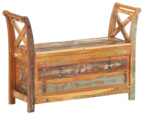 vidaXL Banco de corredor 103x33x72 cm madeira recuperada maciça