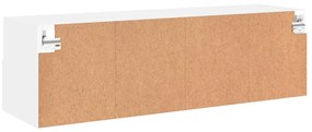 Móvel de parede p/ TV 100x30x30 cm derivados de madeira branco