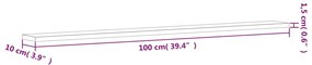 Prateleiras de parede 4pcs derivados de madeira carvalho fumado
