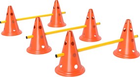 PawHut Conjunto Agility para Cães 3 peças Equipamento de Agility para Treino Conjunto de Obstáculos com 6 cones 3 obstáculos Bolsa de Transporte | Aosom Portugal