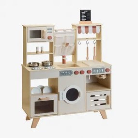Cozinha Em Madeira Nannar Kids Castanho Madeira - Sklum