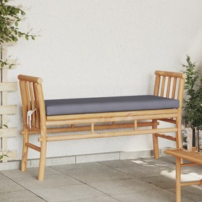 Banco de Jardim vidaXL com Almofada de 110 cm em Bambu