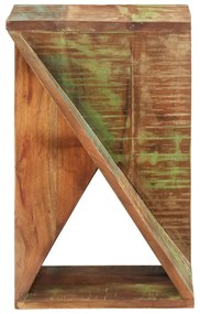 Mesa de apoio 35x35x55 cm madeira recuperada maciça