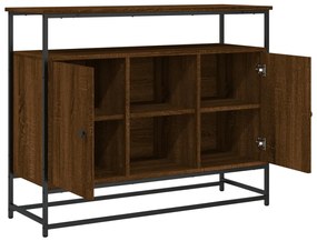 Aparador 100x35x80 cm derivados de madeira carvalho castanho