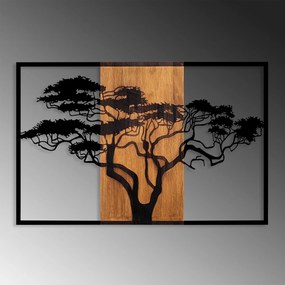 Acessório Decorativo de Parede Acácia – Nogueira e Preto – 90 x 58 cm