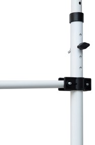 Outsunny Toldo Manual Retrátil para Exterior 400x120x170-280cm Toldo Enrolável Altura Ajustável com Manivela Proteção Solar para Terraço Balcão Jardim Marrom Claro