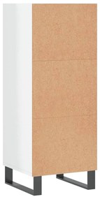 Aparador 34,5x32,5x90 cm derivados de madeira branco brilhante