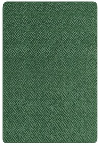 Colcha com relevo verde 140 x 210 cm BABAK Beliani