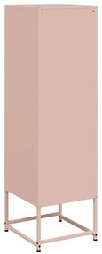 Aparador alto 36x39x123 cm aço rosa