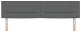 Cabeceira vidaXL Design Linhas Cinza Escuro 180 cm Tecido