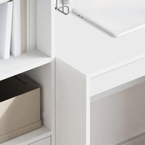 Mesa Branca 80x50x76 cm Madeira Revestida