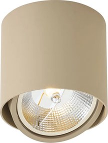 Foco de Teto Moderno Orientável Taupe GU10 AR111 - Impact
