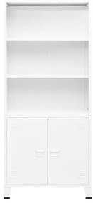 Estante industrial 80x32x180 cm aço branco