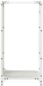Suporte para lenha 40x30x80 cm aço laminado a frio branco