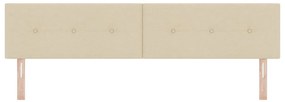 Cabeceira LED Estofada Creme de 100 cm