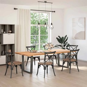 Pés para mesa de jantar em V 2 peças antracite 80x(72-73,3) cm aço