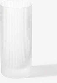 Copos altos artesanais com padrão em relevo Ripple, conjunto de 2, 480 ml