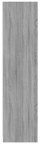 Roupeiro 100x50x200 cm derivados de madeira cinzento sonoma