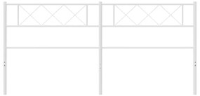 Cabeceira de cama 160 cm metal branco