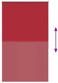 Estore de rolo 100 x 175 cm, Vermelho