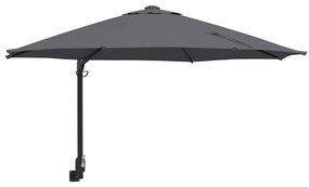 Parasol de Jardim Montado na Parede Antracite 250 cm