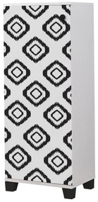 Sapateira Filinta – Branco/Preto – 50x127x38 cm