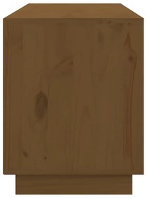 Móvel de TV 176x37x47,5 cm madeira de pinho maciça castanho mel