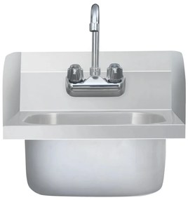 Lavatório comercial com torneira aço inoxidável