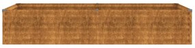 Canteiro elevado de jardim 194x50x36 cm aço corten