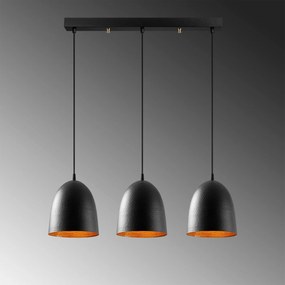 Candeeiro Suspenso Tattoo – Preto – 70 x 20 cm