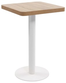 Mesa bistrô 50x50 cm MDF castanho-claro