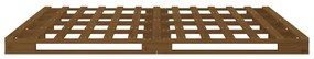 Cama de paletes 120x200 cm pinho maciço castanho mel