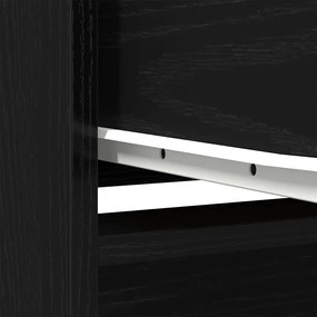 Aparador alto 29,5x34x119,5cm deriv. madeira carvalho preto