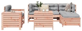 7 pcs conjunto sofás jardim madeira abeto-de-douglas