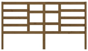 Cabeceira de cama 206x4x104 cm pinho maciço castanho mel